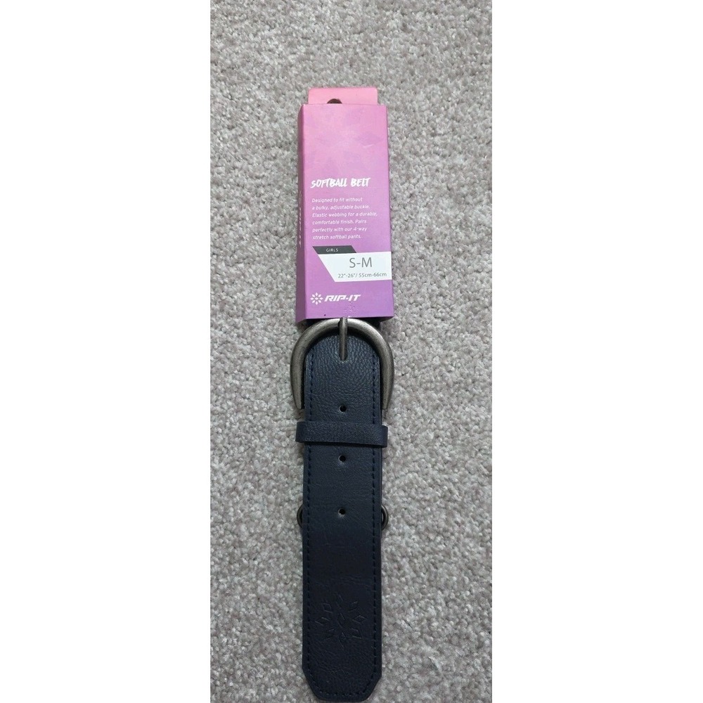 SOFTBALL BELT-NAVY- SIZE S/M- 22-26" RIP-IT NEW